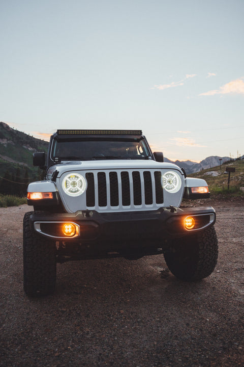 Jeep Gladiator Rubicon LED Fog Light Kit (2018+) - Plastic Bumper