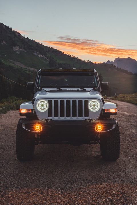 Jeep Gladiator Rubicon LED Fog Light Kit (2018+) - Plastic Bumper