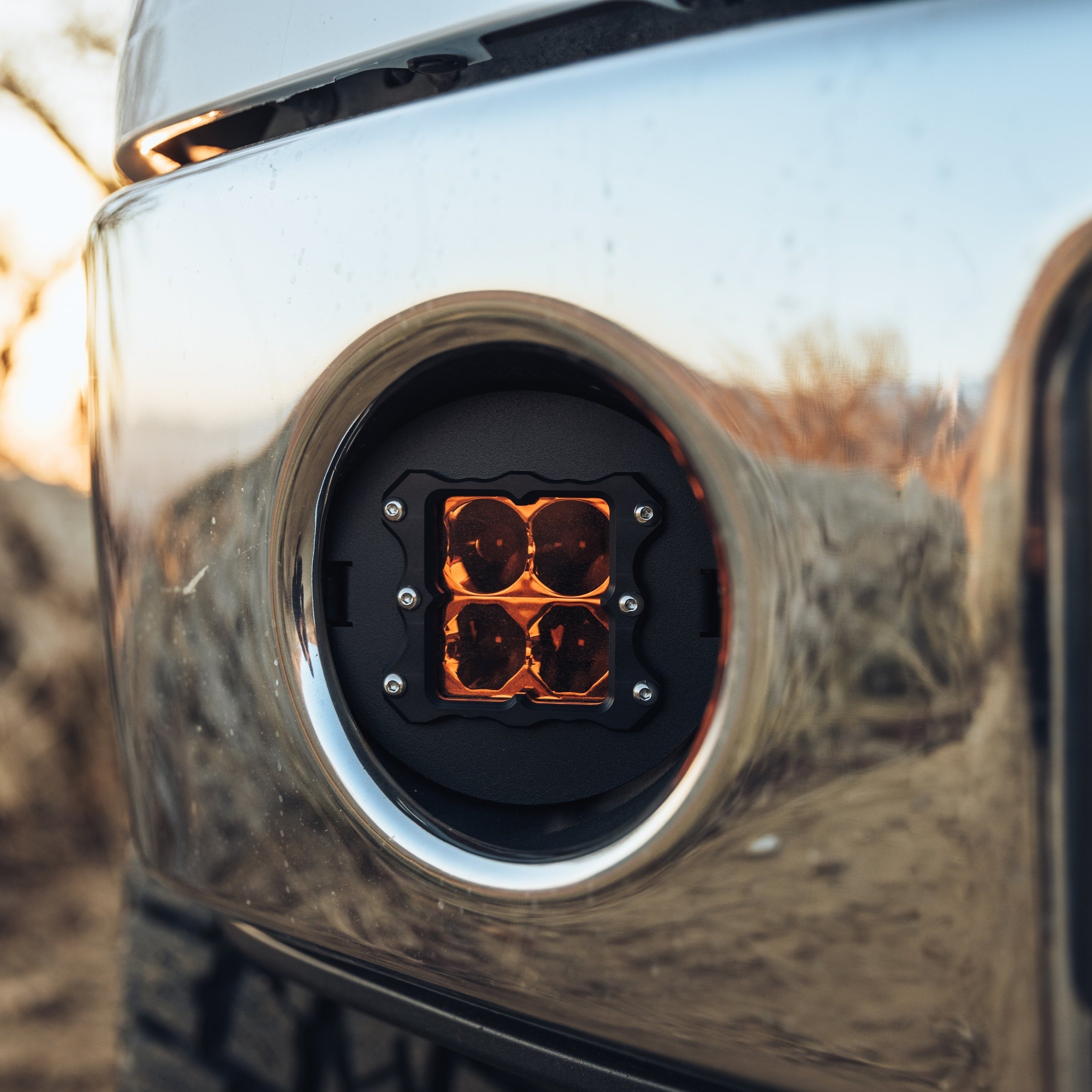 Ford F350 LED Fog Light Kit (2006-2014) - Amber Lens | Heretic Studio